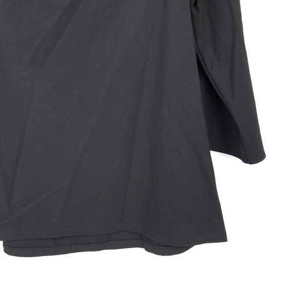 Hatch Top Women's One Size Off the Shoulder Flared Sleeve Maternity Blouse Black - Picture 4 of 6